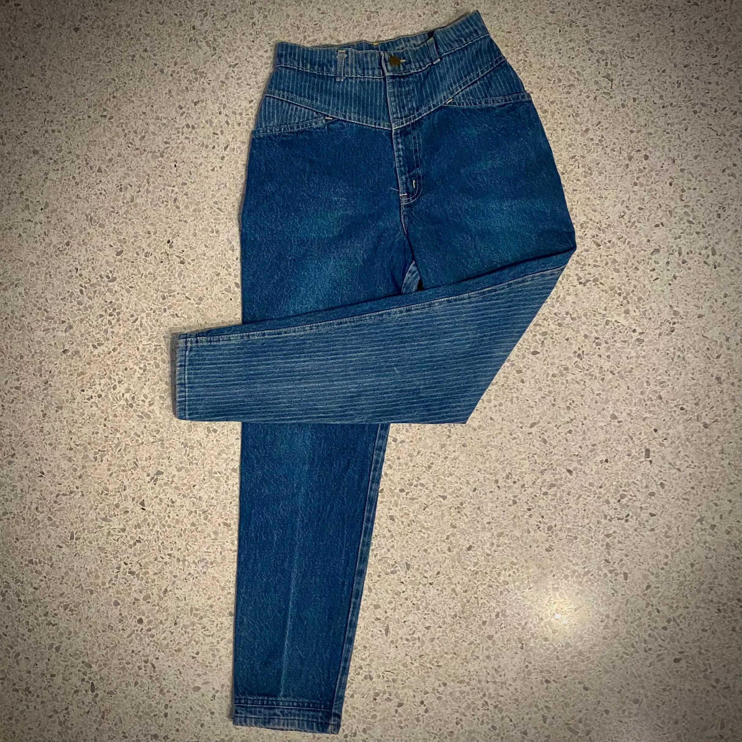 1980s Chic, Sunset Blues Denim Jeans