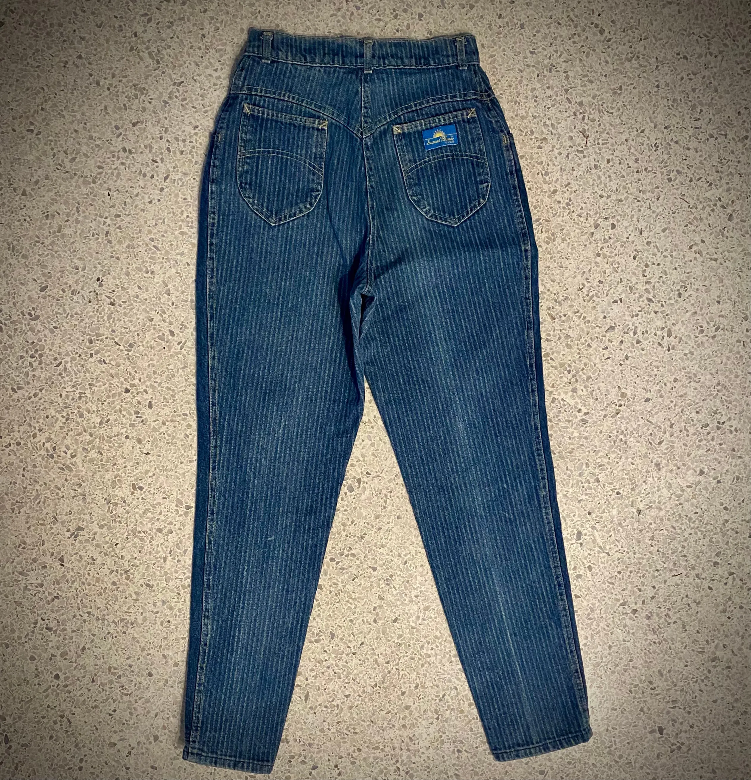 1980s Chic, Sunset Blues Denim Jeans