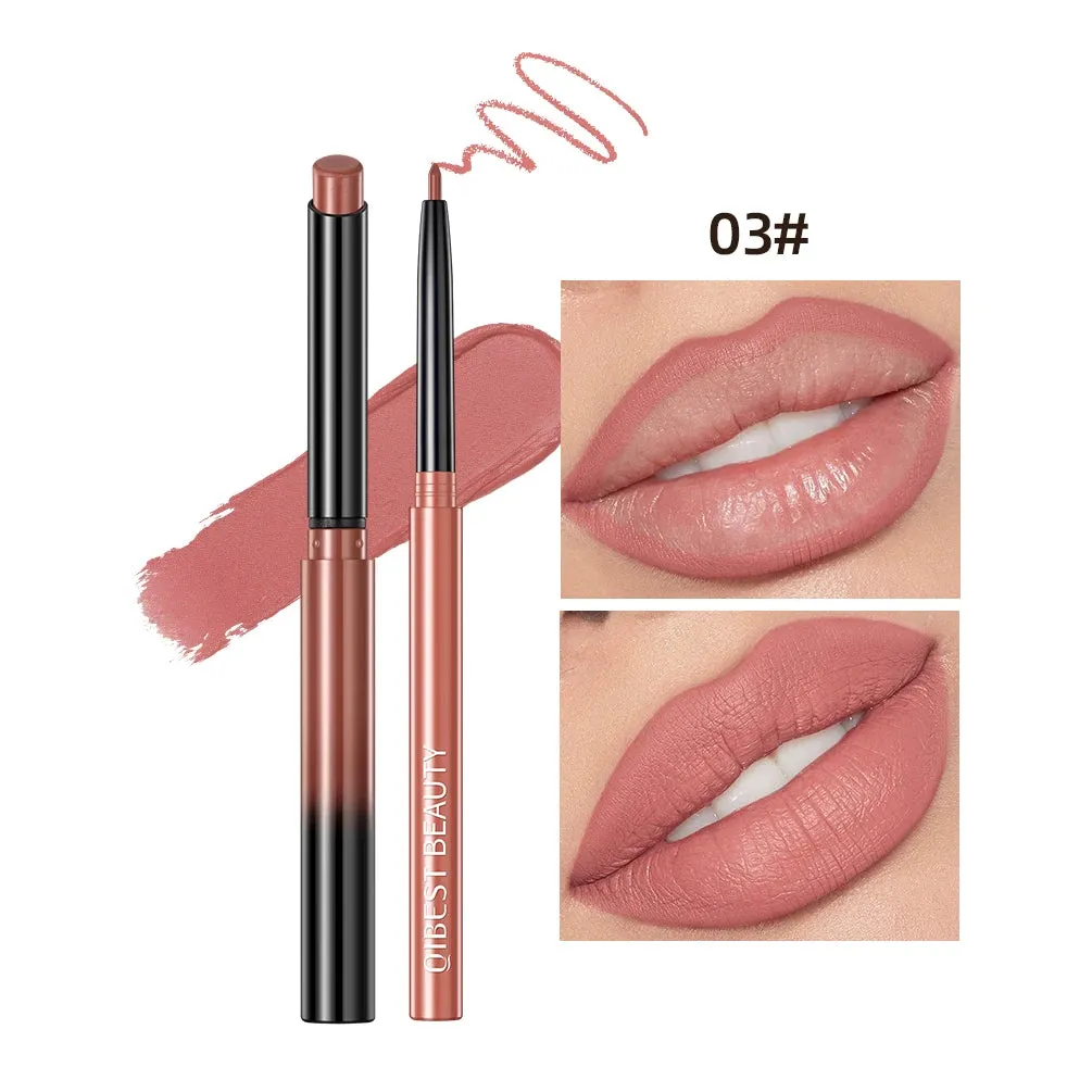 2 pc Lipstick and Pencil Waterproof  Long-Lasting Lip Color