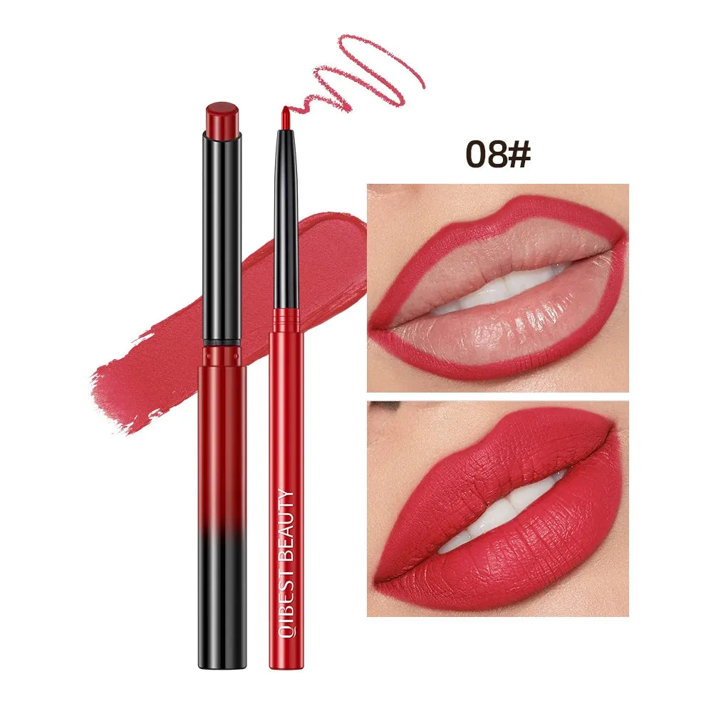 2 pc Lipstick and Pencil Waterproof  Long-Lasting Lip Color