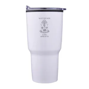 AEPi Personalized 30oz White Tumbler