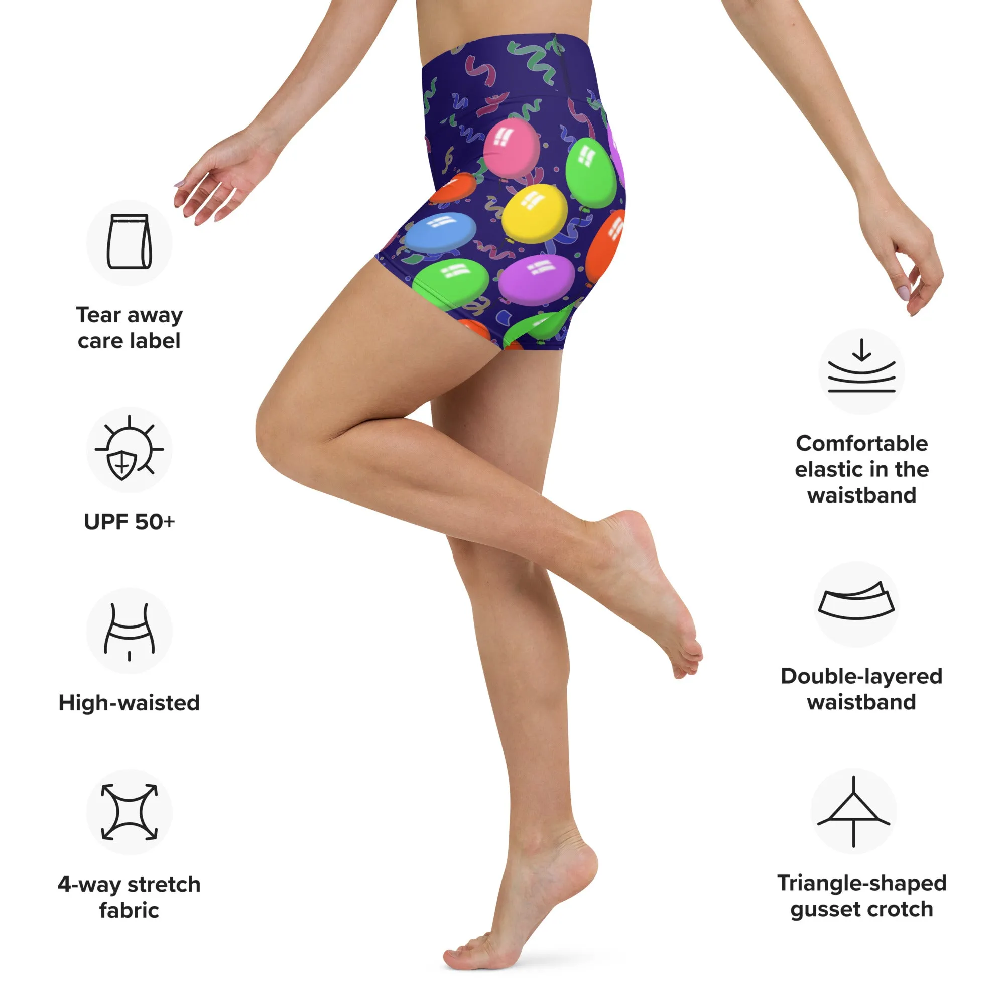 Balloons Yoga Shorts