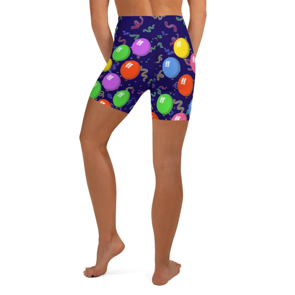 Balloons Yoga Shorts