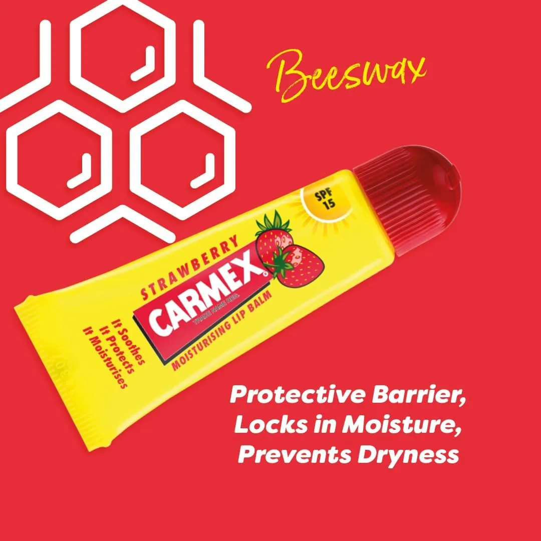 Carmex Strawberry Lip Balm Tube 10G (T)