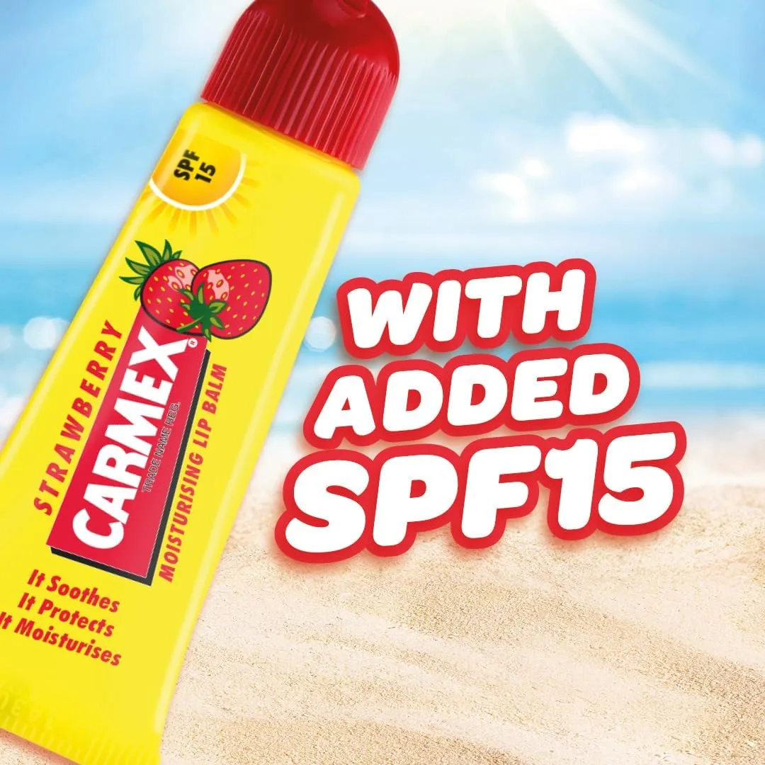 Carmex Strawberry Lip Balm Tube 10G (T)