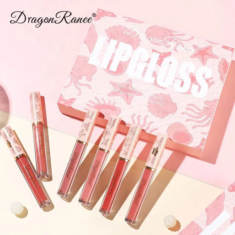 Dragon Ranee 6 Colors Waterproof Matte Liquid Lip gloss D8001