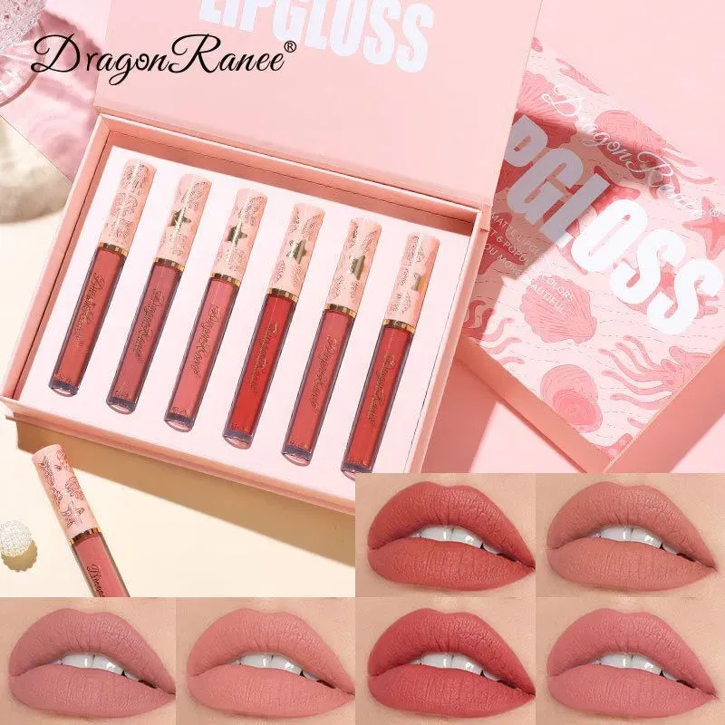 Dragon Ranee 6 Colors Waterproof Matte Liquid Lip gloss D8001