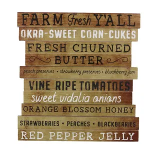 Farm Fresh Wood Wall Sign