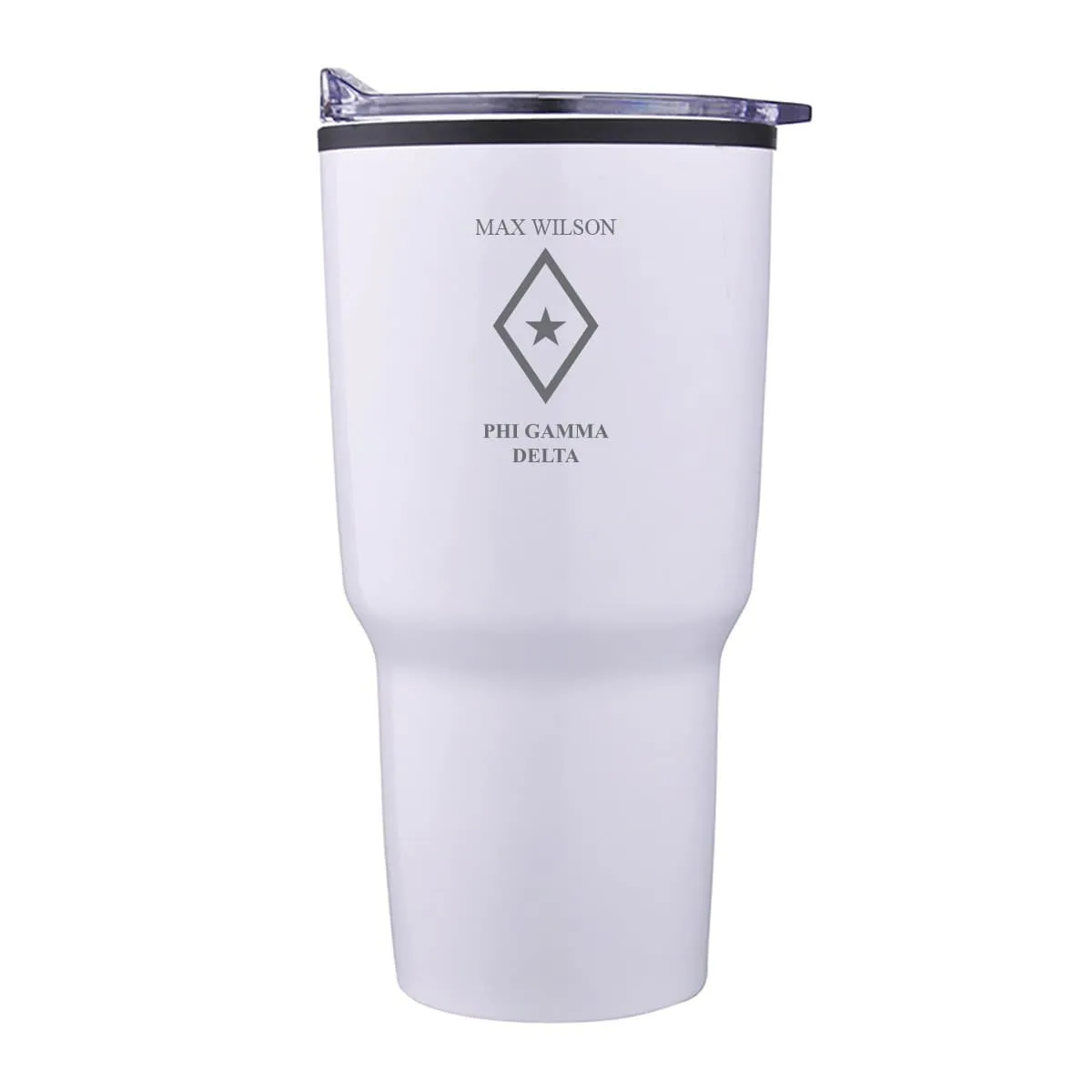 FIJI Personalized 30oz White Tumbler