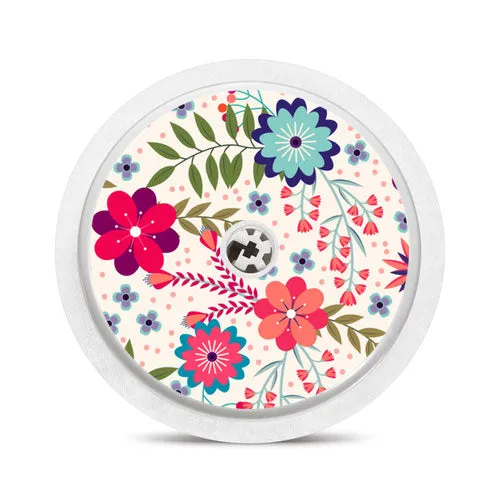 Freestyle Libre 1 & 2 sensor sticker: Wildflowers