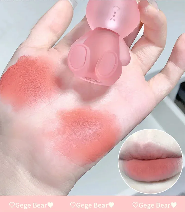 Gege Bear Frosty Bunny Lipgloss Matte Velvet Lip Clay