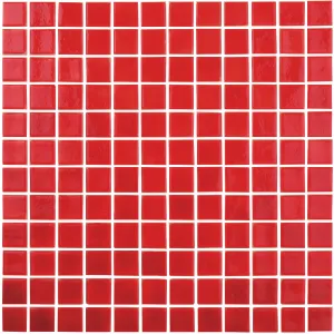 Intense Red, 1" x 1" - Glass Tile