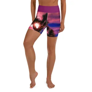 Joshua Tree Colorful Yoga Shorts - California