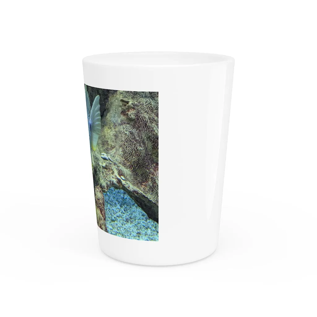 Light Blue Fish Shot Glass