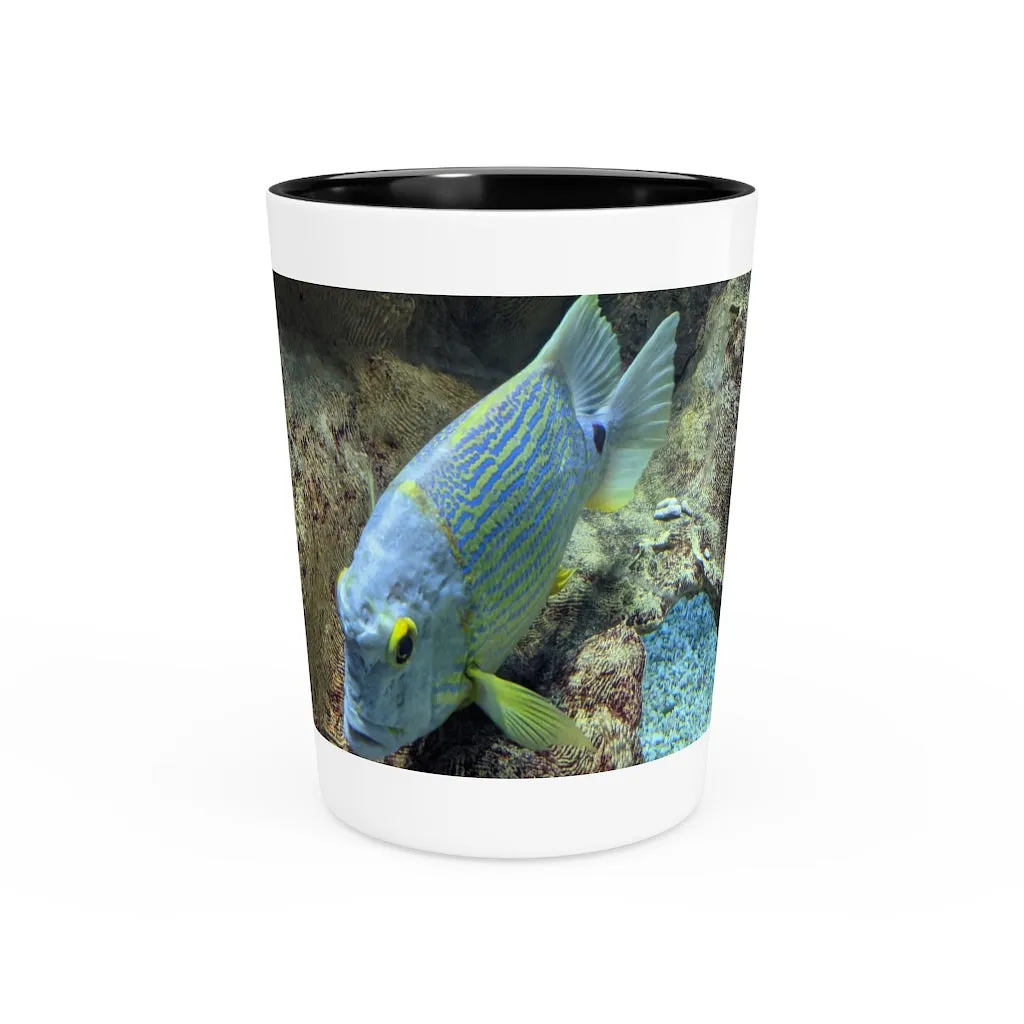 Light Blue Fish Shot Glass