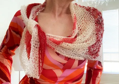 Lipstick and powder shawl