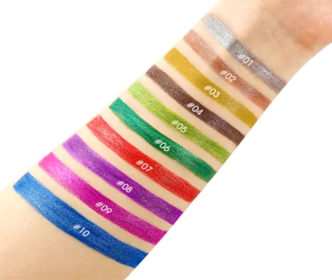 Long Lasting Quick Dry Colorful Liquid Eyeliner - MQO 25 pcs