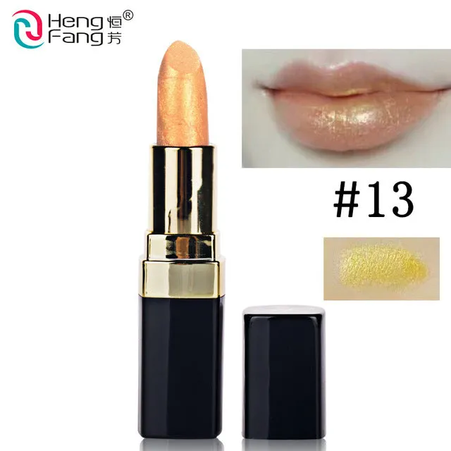 Long-lasting Silky Temptation Lipstick 12 Colors Nutritious Beauty Lips Makeup Brand HengFang 3.5g  #H9291