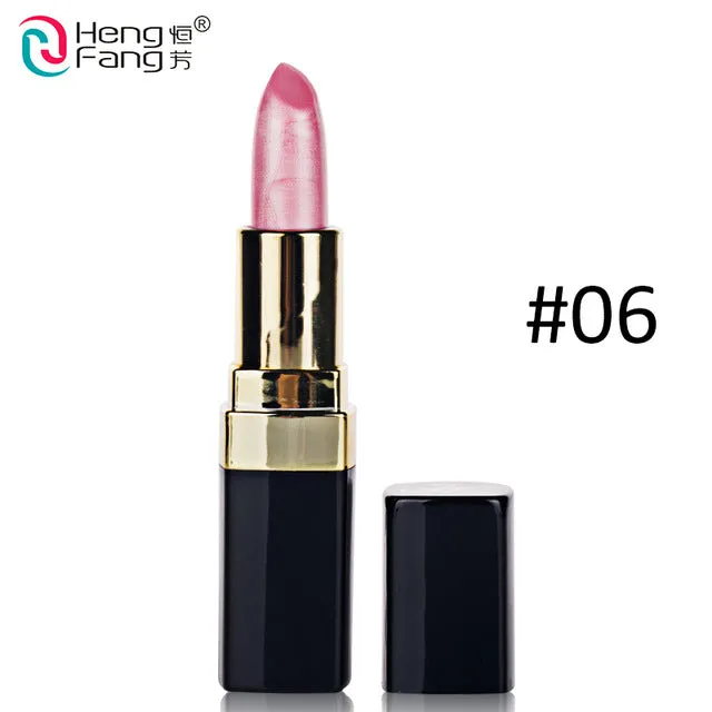 Long-lasting Silky Temptation Lipstick 12 Colors Nutritious Beauty Lips Makeup Brand HengFang 3.5g  #H9291