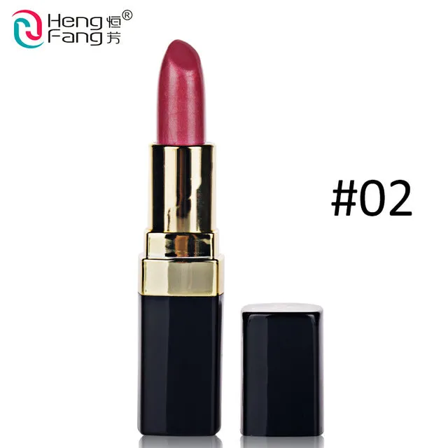 Long-lasting Silky Temptation Lipstick 12 Colors Nutritious Beauty Lips Makeup Brand HengFang 3.5g  #H9291