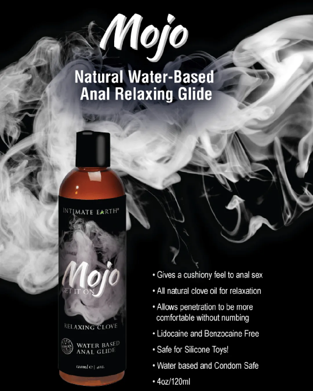 Mojo Water Based Anal Relaxing Glide 4 oz