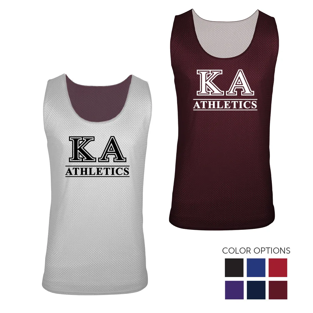 New! Kappa Alpha Reversible Personalized Intramural Mesh Jersey Tank