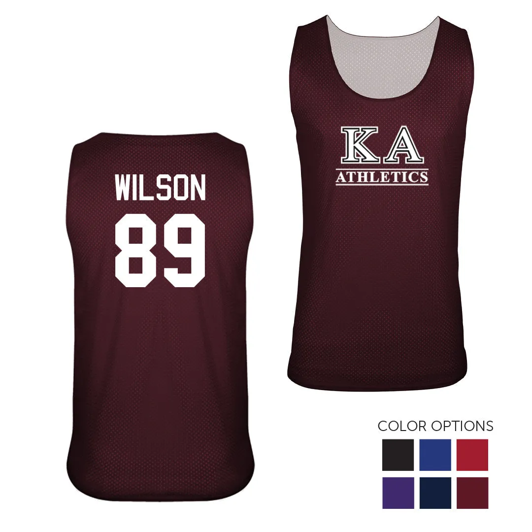 New! Kappa Alpha Reversible Personalized Intramural Mesh Jersey Tank