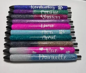 Personalized Glitter Pens