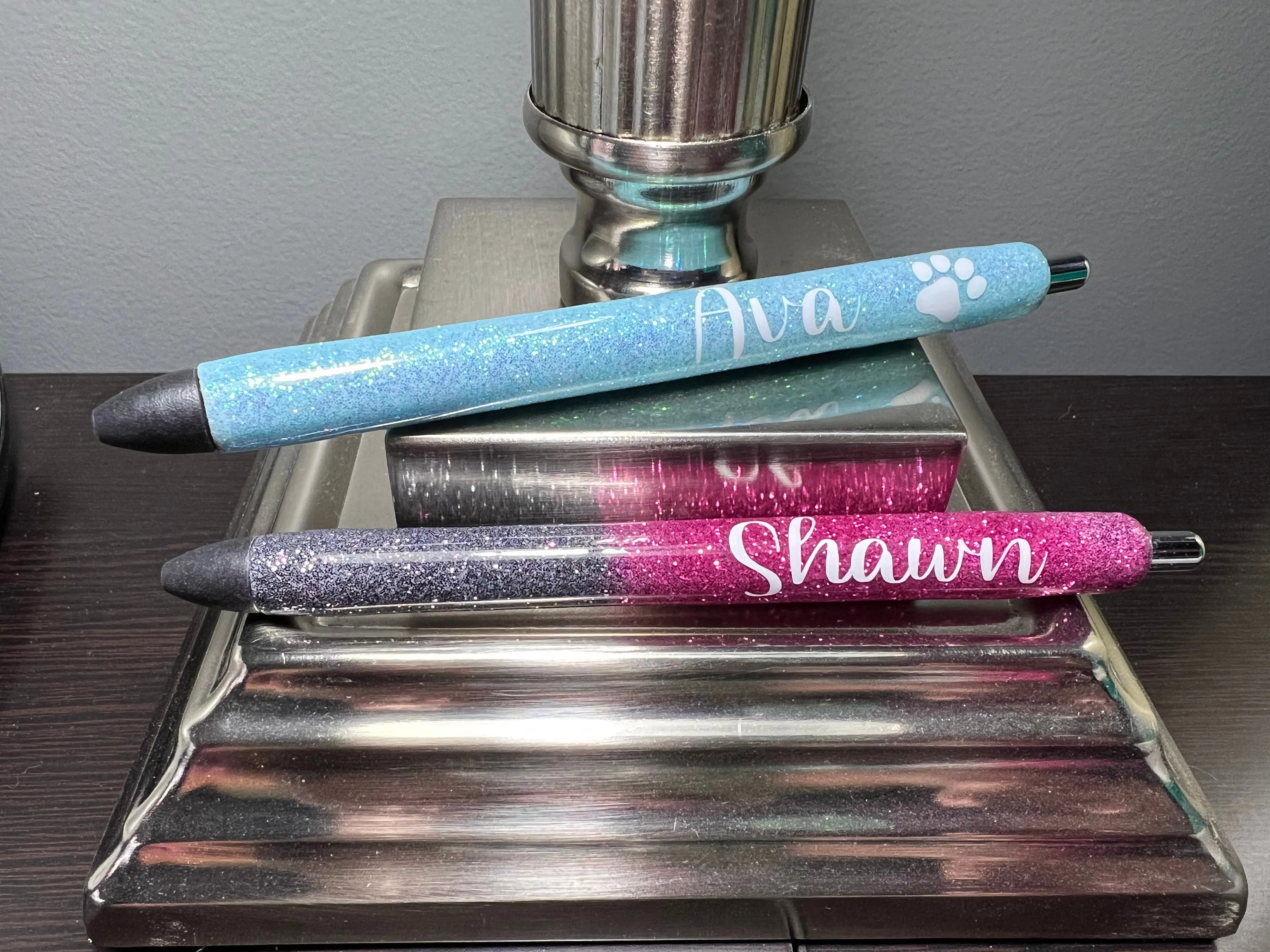 Personalized Glitter Pens