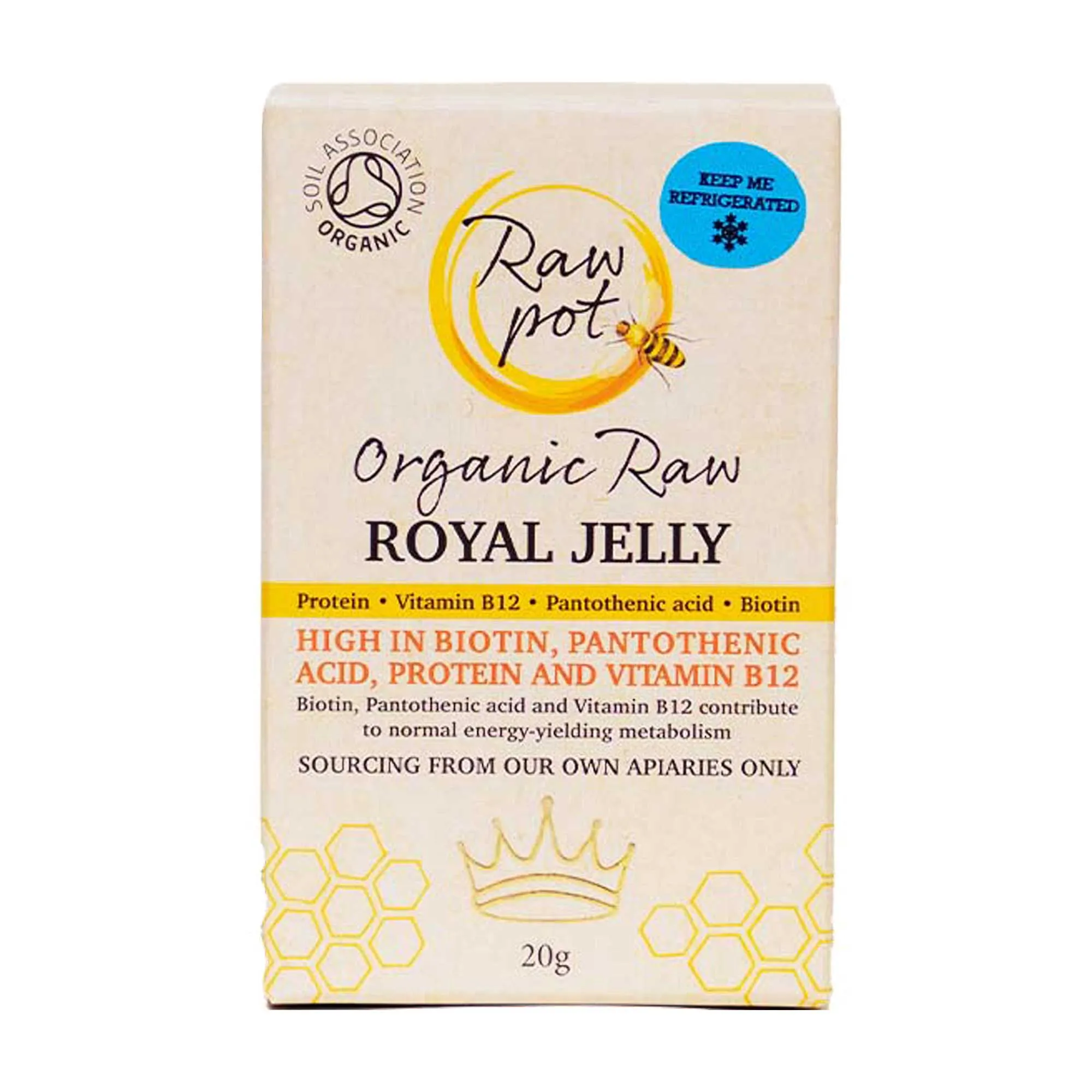 Raw Pot Fresh Organic Royal Jelly 20g