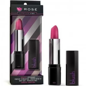 Rose Lipstick Vibrator - Black