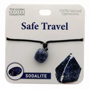 Sodalite Natural Gem Necklace - 'Safe Travel'