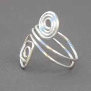 Spiral/Square Adjustable Wire Ring (click for colors)